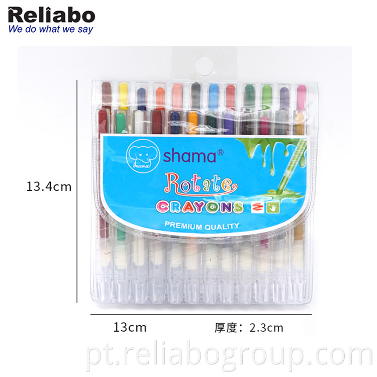 Preço de fábrica canetas de cera torcido conjunto de giz de cera torcido para crianças torção de tinta torção de giz de cera